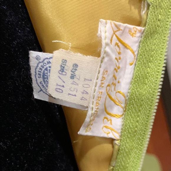 Vintage Elegant Yellow and Gold Women's Dress Vintage Size 10 - Picture 4 of 8